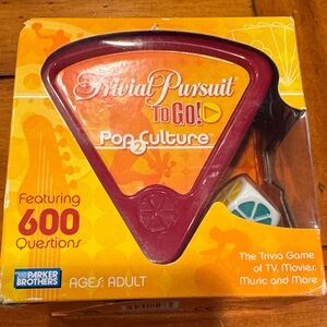 Parker Brothers Trivial Pursuit To Go! Pop Culture Edition - Red